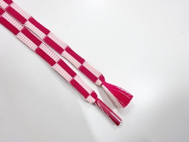  未使用品　正絹　帯留め用　手組三分紐